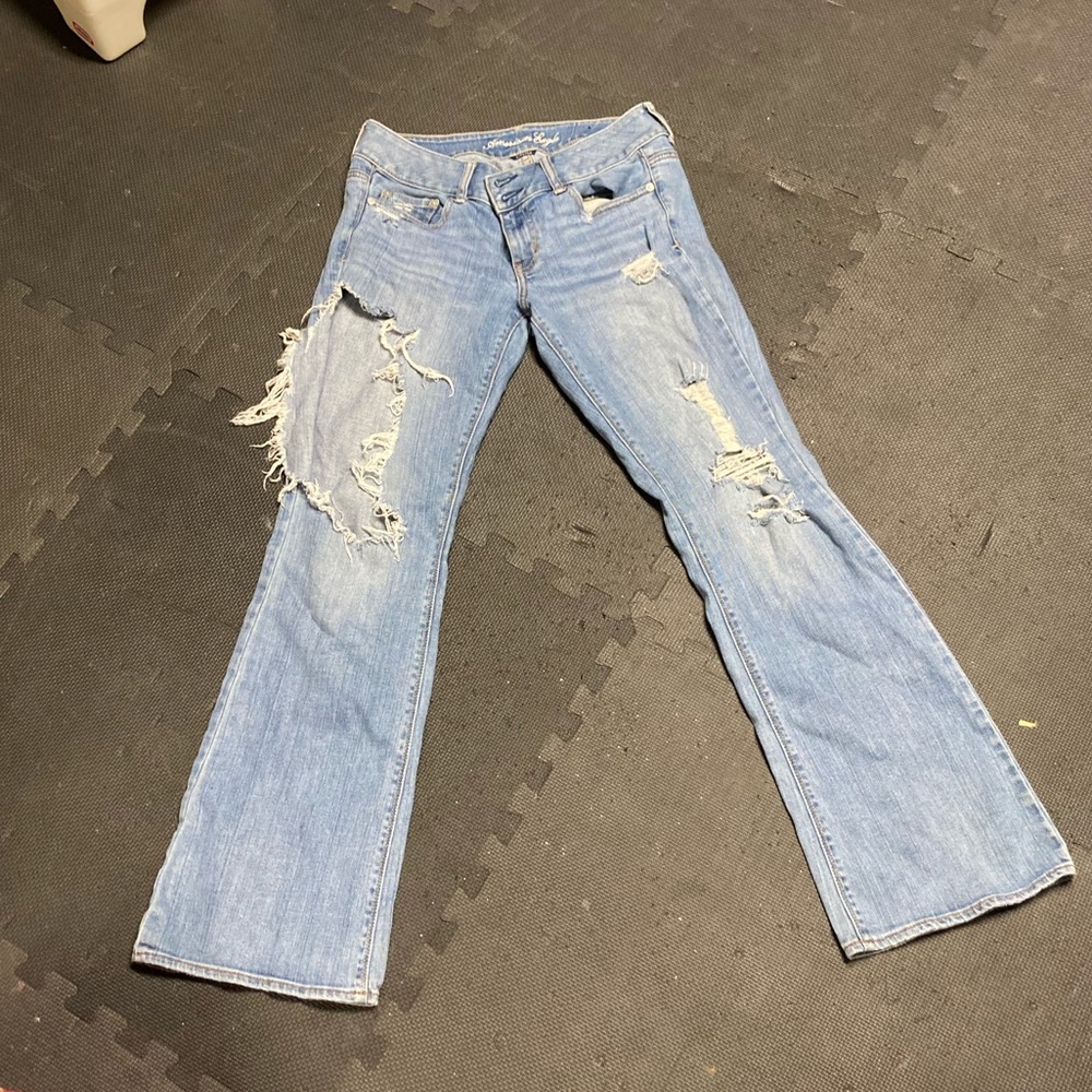American Eagle Artist Distressed Stretch Jean Sz 8